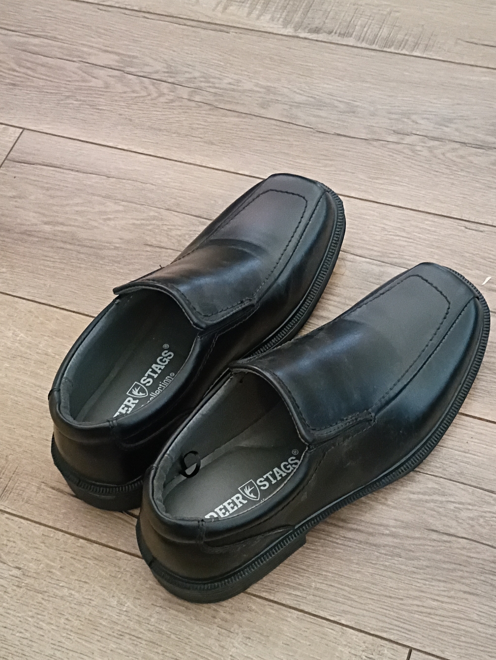 Deer Stags Men’s Black Slip-On Casual Dress Loafers